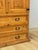 Vintage Armoire Knotty Pine Mexican Iron Hardware Coat Rack Three Drawer For Sale - Image 14 of 18