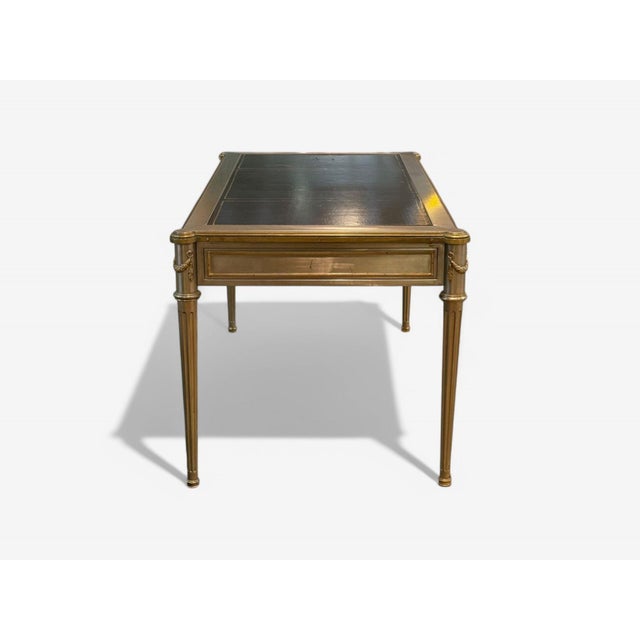 John Vesey, Louis XVI Style, Steel, Bronze, Rare Writing Desk, Usa, 1960s For Sale In New York - Image 6 of 10