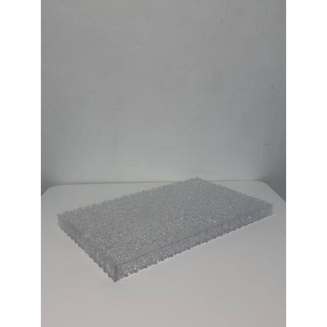 1960s William Bounds Grainware Faceted Lucite Service Tray, 1960s For Sale - Image 5 of 9