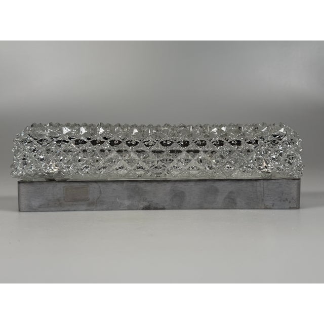 Space Age Wall Lamp in Aluminum and Glass from Glashütte Limburg, Germany, 1970s For Sale - Image 9 of 18