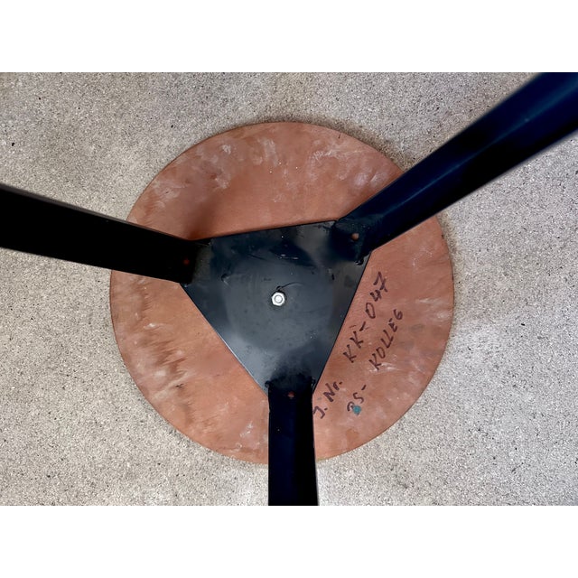 Industrial Atelier Stool with Steel Frame and Plywood Seat, Germany, 1920s For Sale - Image 12 of 13
