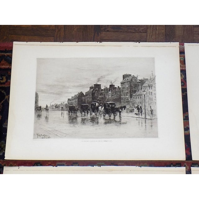 This set of seven (7) folio size cityscape, landscape and nautical images were printed in the USA in the mid to late 19th...
