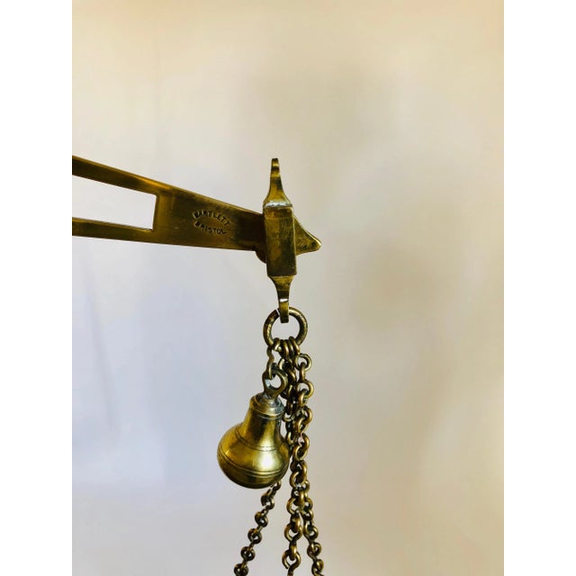 Victorian Antique Brass Scales, Set of 2 For Sale - Image 5 of 8