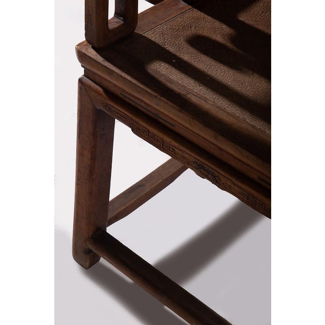 Chinese Traditional Qing Armchair, 1900s For Sale - Image 3 of 11