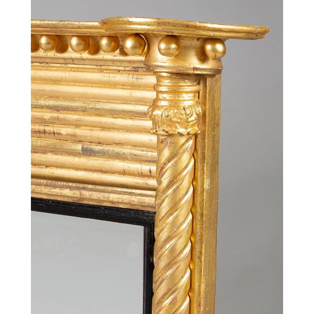 Traditional Regency Giltwood Ovemantle Mirror For Sale - Image 3 of 9