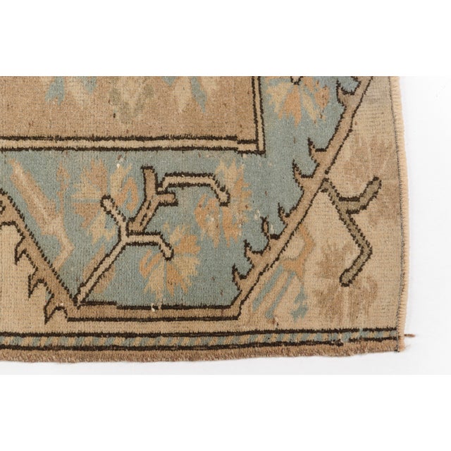 Taupe Vintage Small Oushak Rug - Muted Taupe For Sale - Image 8 of 10