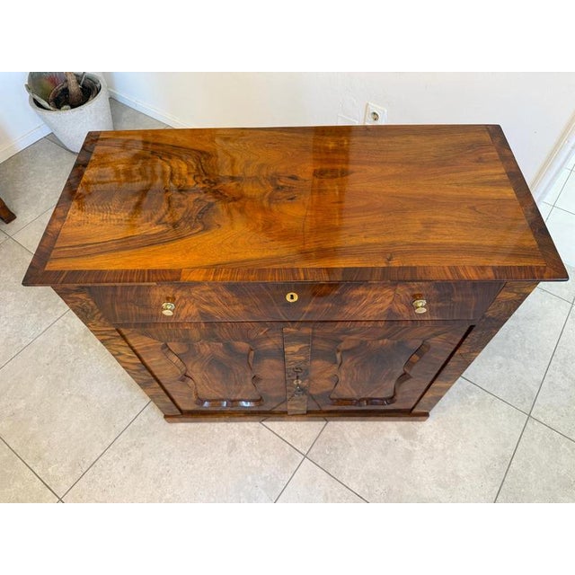 Brown Biedermeier Buffet in Walnut For Sale - Image 8 of 16
