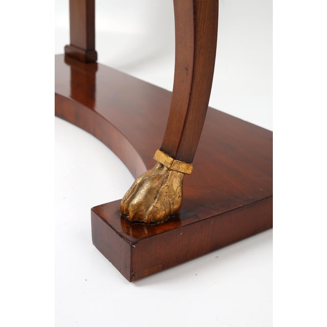 Empire Console in Mahogany, 1830s For Sale - Image 11 of 18