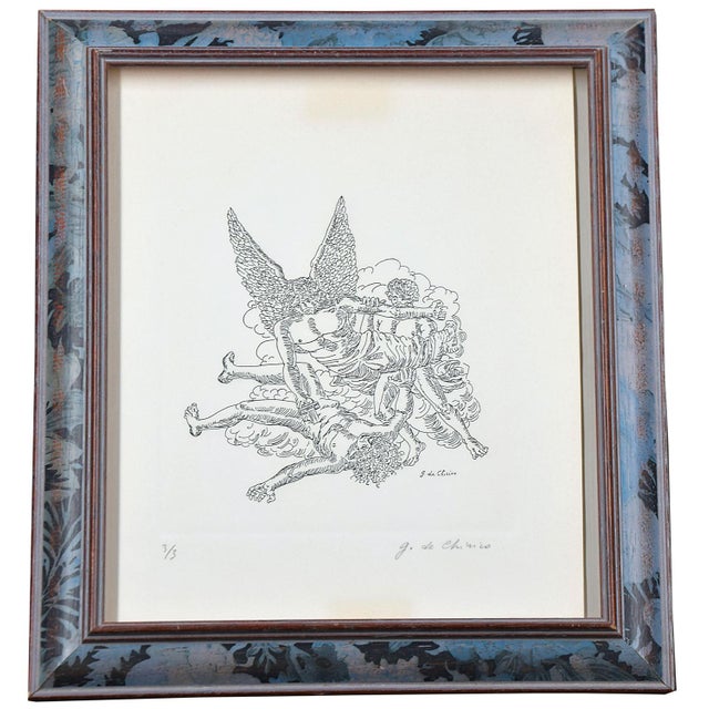 Apocalypse of John the Evangelist is an original black and white etching by Giorgio De Chirico in the half of XX century....