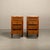 French Art Deco Nightstands in Oak and Marble, 1930s, Set of 2 For Sale - Image 4 of 18