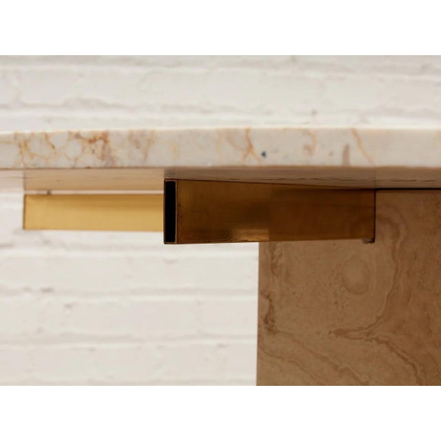 Mid 20th Century Travertine Table For Sale - Image 9 of 9