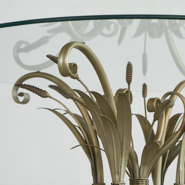 Mid-Century Sheaf of Wheat Coffee with Glass Top from Coco Chanel, 1940s For Sale - Image 4 of 10