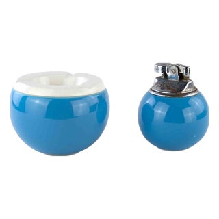 Vintage Lighter and Ashtray by Pagnossin Schweizer, 1980s, Set of 2 For Sale