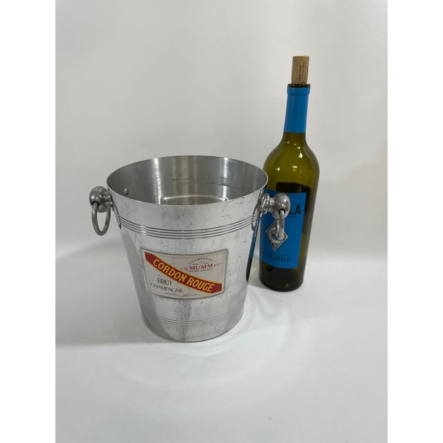 Vintage 1950s French GHMumm Cordon Rouge Champagne Ice Bucket For Sale - Image 13 of 16