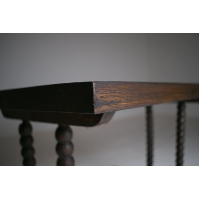 Late 19th Century French Rustic Coffee Table with Bobbin-Turned Base For Sale - Image 16 of 18
