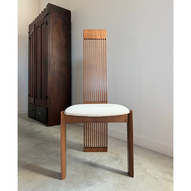 Ello Pietro Costantini for Ello Postmodern High Back Dining Chairs, Set of 8 (Italy) For Sale - Image 4 of 18