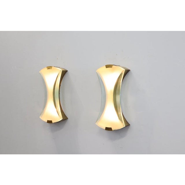 Wall Lights Model 2225 by Max Ingrand for Fontana Arte, 1950, Set of 2 For Sale - Image 8 of 18