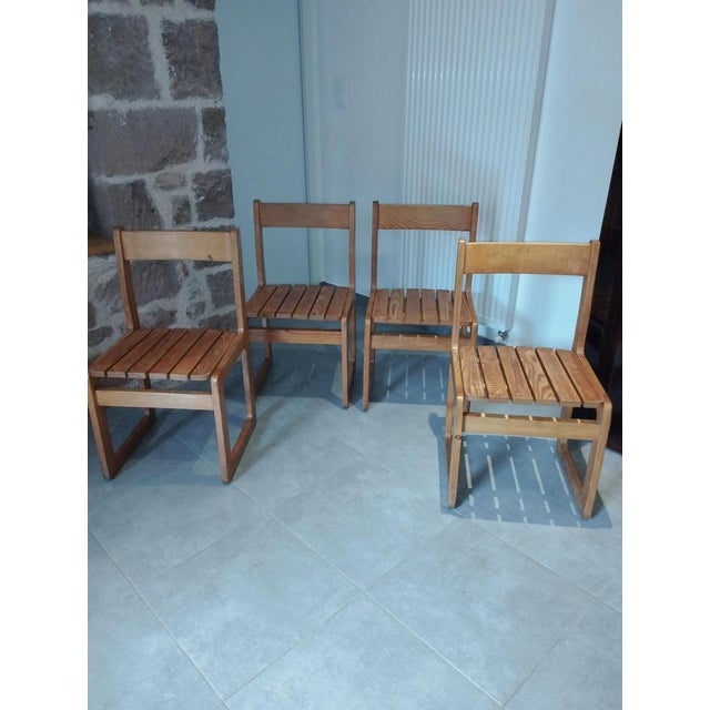 DLG Sled Chairs by Charlotte Perriand and André Sornay, 1960s, Set of 4 For Sale - Image 6 of 18