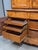 Early 19th Century Antique French Elm Deux Corps Buffet Cabinet With Inlay and Fitted Interior For Sale - Image 5 of 18