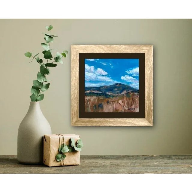 Wood Quiet Places & Journeys — Twin Sisters Mountain, Fairfield California (Original Oil Landscape) For Sale - Image 7 of 8