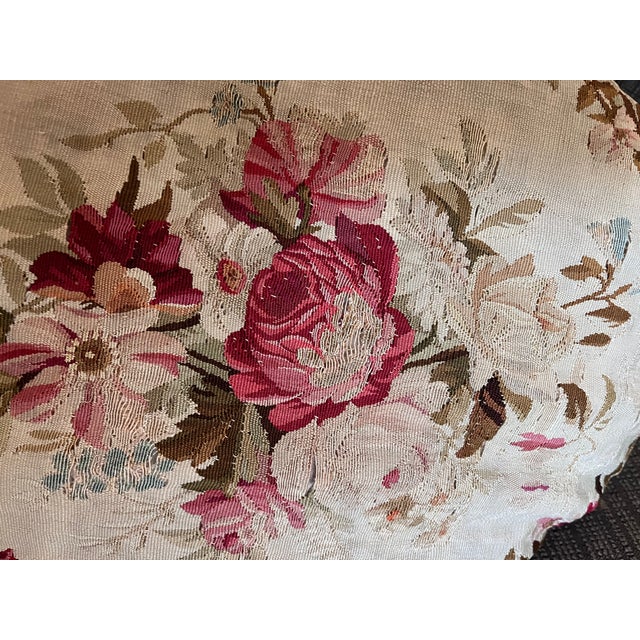 A Set of Four Antique Aubusson Pillows For Sale - Image 4 of 9
