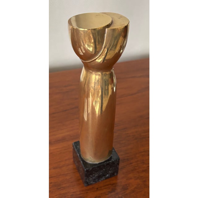 Sigurd Persson, Abstract Composition, 1973, Brass & Marble For Sale - Image 9 of 10