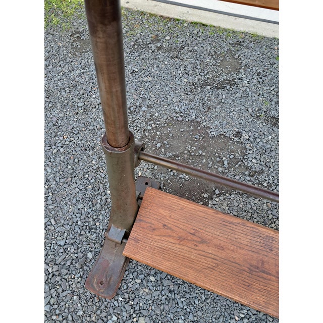 Antique Cast Iron Base Drafting Table For Sale - Image 10 of 16