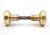 Mid 20th Century Vintage Classic Plain Polished Brass Door Knobs House Set For Sale - Image 5 of 7