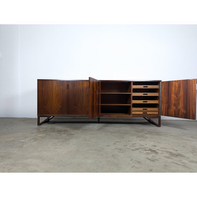 1960s 1960s Danish Modern Rosewood Cabinet / Sideboard by Svend Langkilde for Langkilde Mobler For Sale - Image 5 of 12