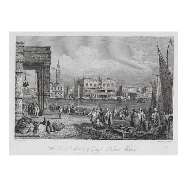 Antique Engraving of Venice For Sale