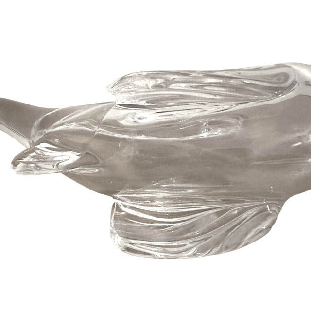 The clear glass portrays a beautiful koi fish swimming gracefully. This original, vintage piece is perfect for any...