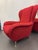 Set of Armchairs in Red Bouclè, 1950s For Sale - Image 3 of 13
