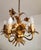 1970s Gilded Chandelier with Gold Leaf, Italy, 1960s For Sale - Image 5 of 18