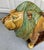 Ceramic Vintage Majestic Italian Majolica Style Ceramic Lion Sculpture For Sale - Image 7 of 12