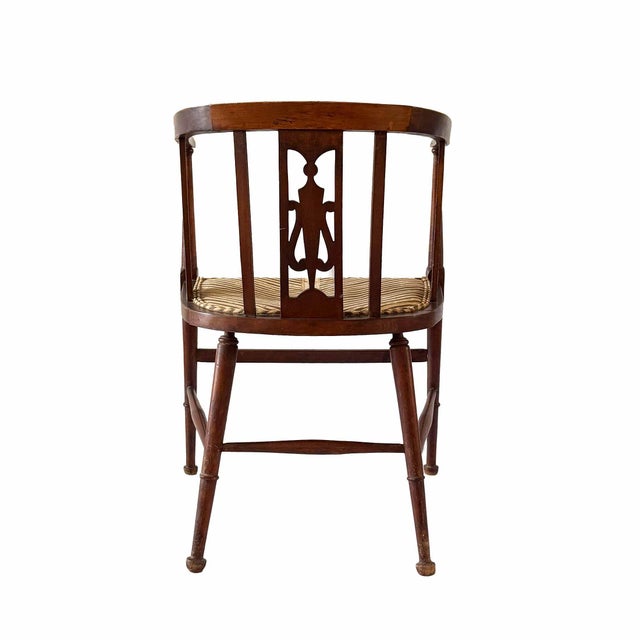 Traditional Antique Edwardian Armchair For Sale - Image 3 of 14