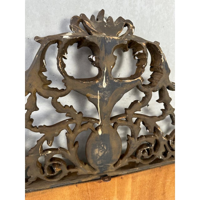 Gold Antique Mantel Mirror For Sale - Image 8 of 10
