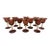 Rare Vintage Mid-Century Bill Blenko Designed Art Glass Air Twist Amethyst Port/Dessert Glasses- Set of 10 For Sale