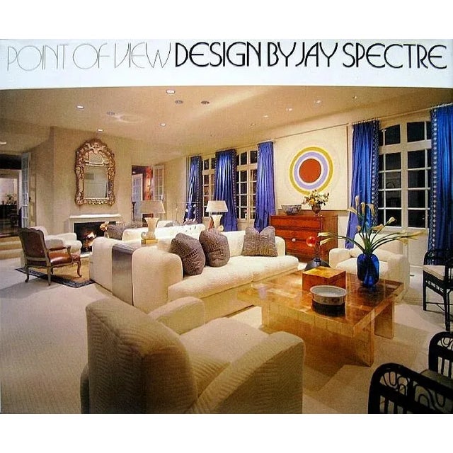 Vintage Jay Spectre Sofa in Charcoal Maharam Alpaca Mohair Velvet For Sale - Image 13 of 13