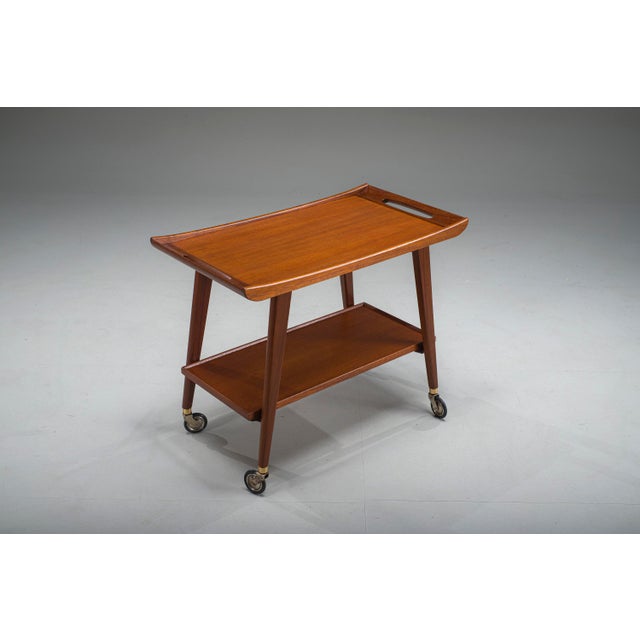 Mid-Century Modern German Bar Cart from Opal Möbel, 1960s For Sale - Image 4 of 18