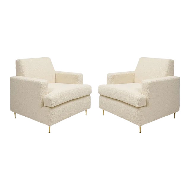 Bespoke Lounge Chairs in the Jean Michel Frank Manner - a Pair For Sale