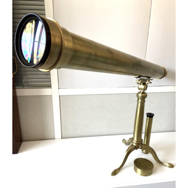 Antique Astronomical Celestial Telescope, France, 1890s For Sale - Image 4 of 18