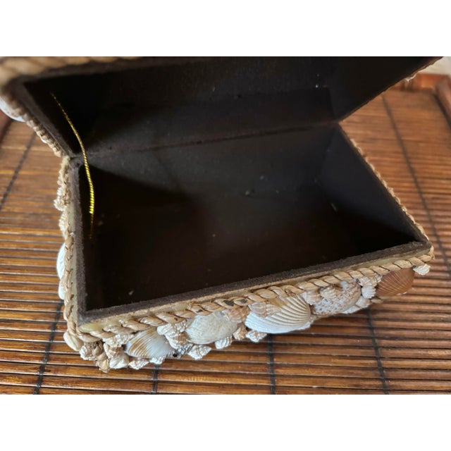 Shell Vintage Shell Encrusted Domed Lid Box For Sale - Image 7 of 8