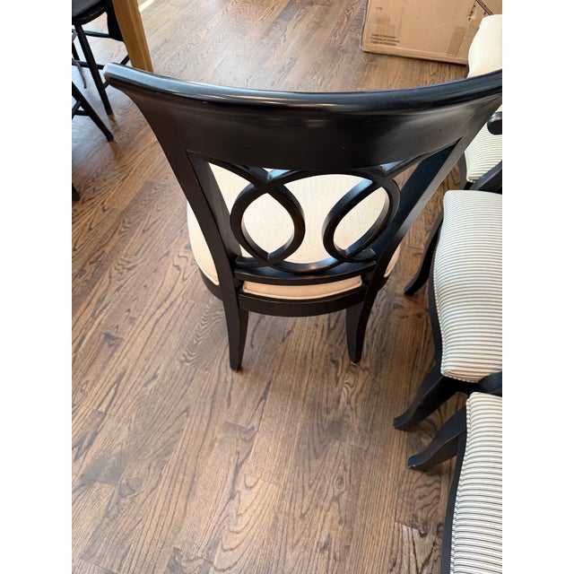Century Furniture Black Table and 9 Chairs For Sale - Image 10 of 18