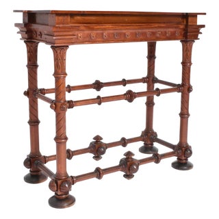 Arts & Crafts Wooden Console Table, 1910s For Sale