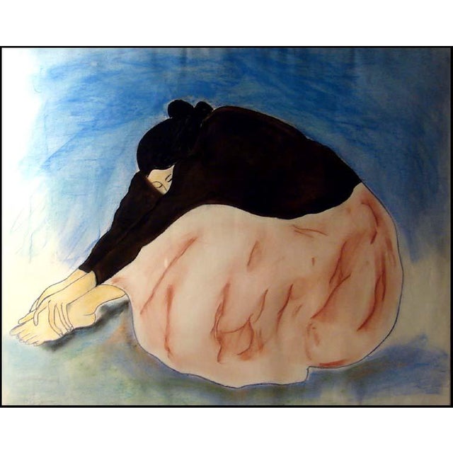 "Cherokee Girl" by R.C Gorman Inventory Number # RC031409-04 Original Pastel on Paper Hand Signed by the Artist Image...