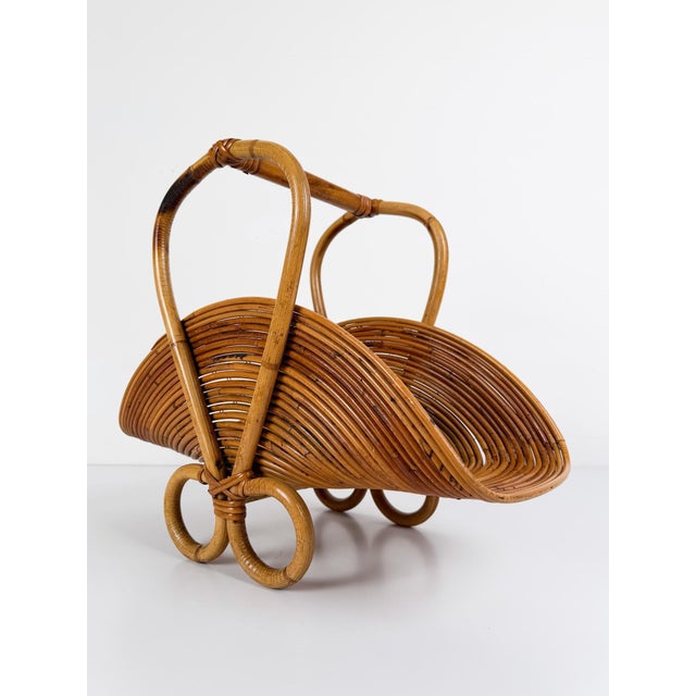 Mid-Century Modern Italian Riviera Magazine Rack from Vivai Del Sud, 1960s For Sale - Image 12 of 18