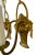 Pair of Vintage French Gilded Bronze Fruit & Flower Basket Wall Sconces, Louis XVI Style For Sale In Houston - Image 6 of 10