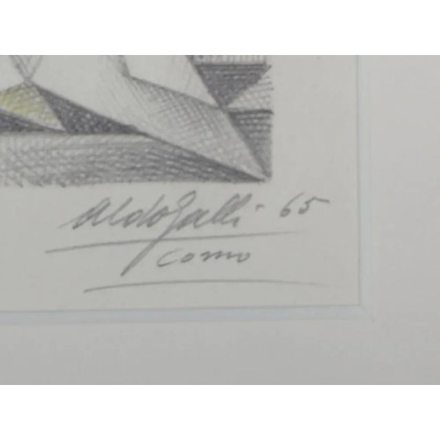 Aldo Galli, Three Kings, 1965, Pencil on Paper, Framed For Sale - Image 6 of 7