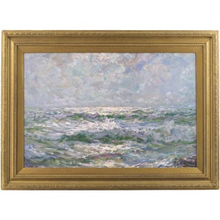 Impressionist Seascape Oil John Falconer Slater 1857-1937 Hammer Prices to $7,900 For Sale