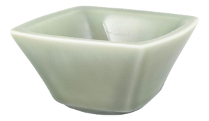 Vintage Square Ceramic Bowl in Green Celadon Glaze by Nils Thorsson for Royal Copenhagen, 1950s